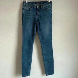 PrAna Women’s Size 4/27 Organic Cotton Mid Rise Medium Wash Denim Jeans‎
